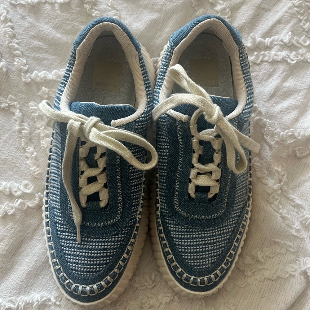 Dolce Vita Blue and White Sneakers